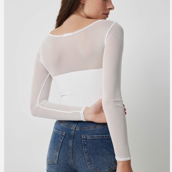 Mesh longsleeve corset top - Picture 8 of 8